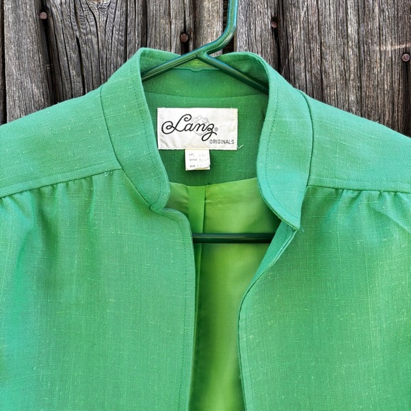 Vintage Lanz Originals Kelly Green Bolero Jacket Size M - Picture 2 of 11